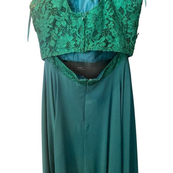 Prom Green Size 10 A Line Gown by Clarisse Nwt Wedding - Picture 7 of 9